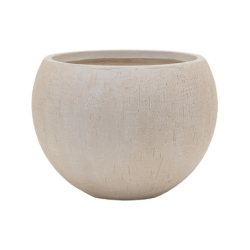 Pot de fleur globe en fibre
