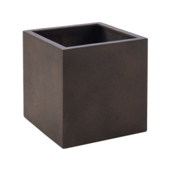 Pot de fleur en fibre carré