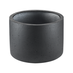 Pot de fleur rond cylindrique