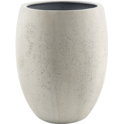 Pot de fleur blanc crème