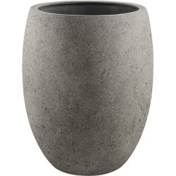 Pot en fibre gris extérieur