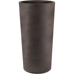 Vase haut marron