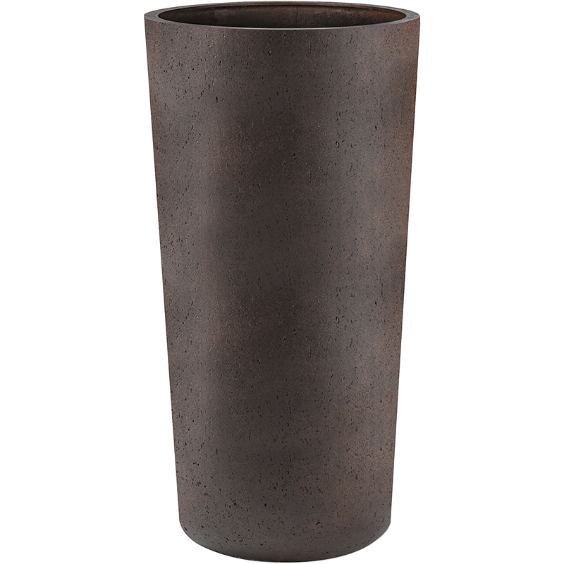 Vase haut marron