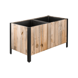 Jardinière sur pieds en bois