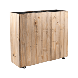 Jardinière haute en bois