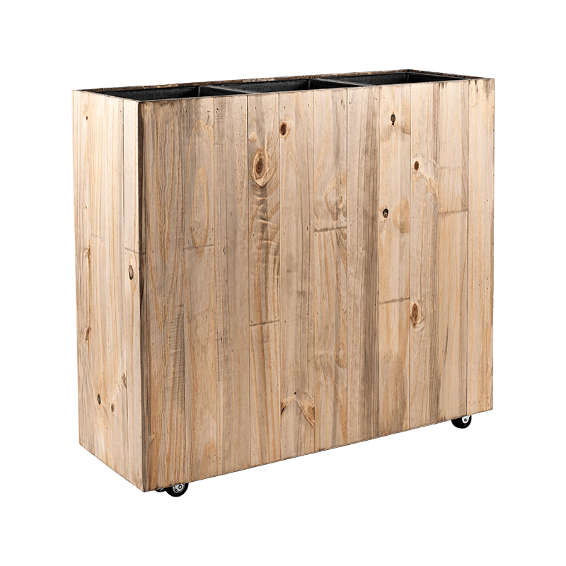 Jardinière haute en bois