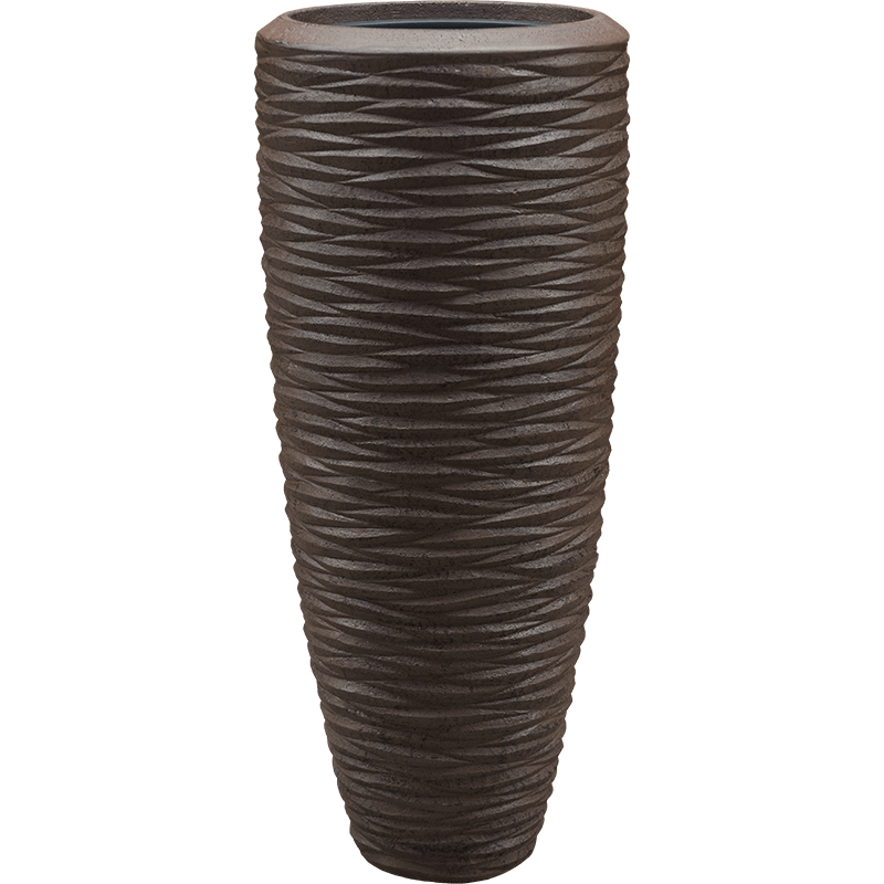 Pot de fleur aspect pierre