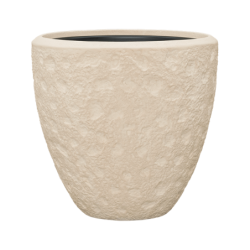 Pot de fleur couleur crème