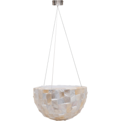 Pot de fleur suspendu nacre