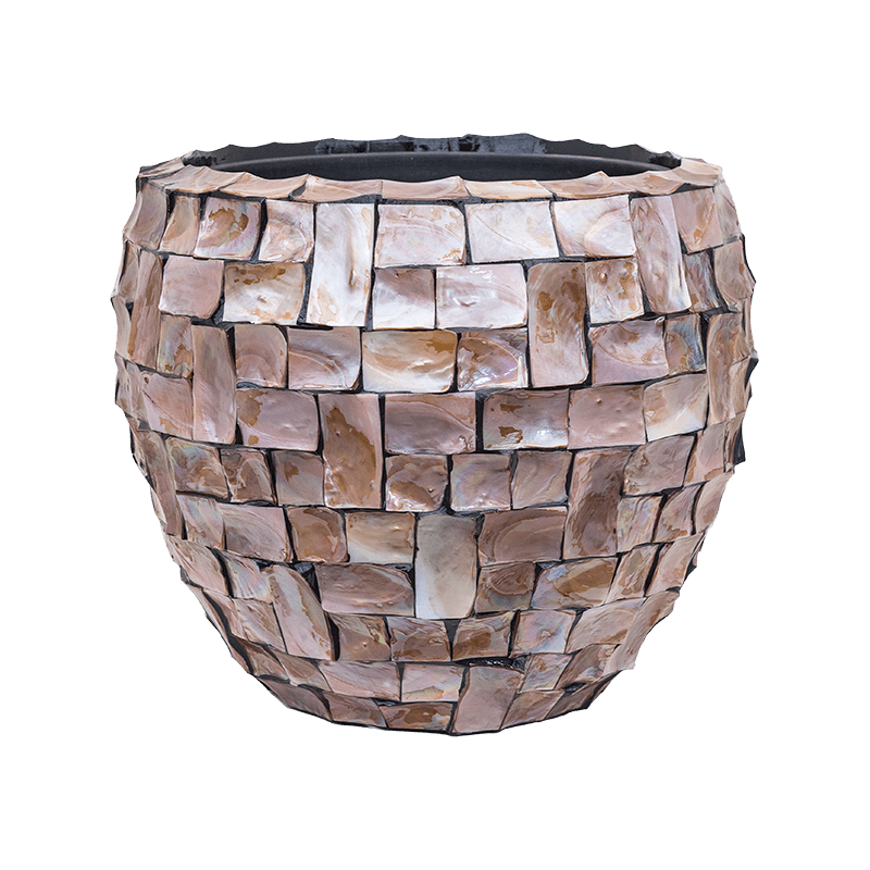 Pot de fleur en nacre pour intérieur