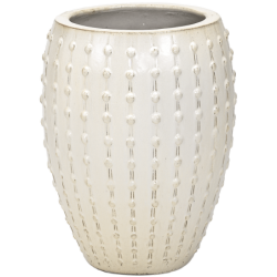 Pot de fleur en céramique blanc