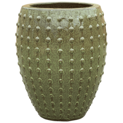 Pot de fleur en céramique vert