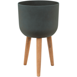 Bac à fleur sur pied vert design