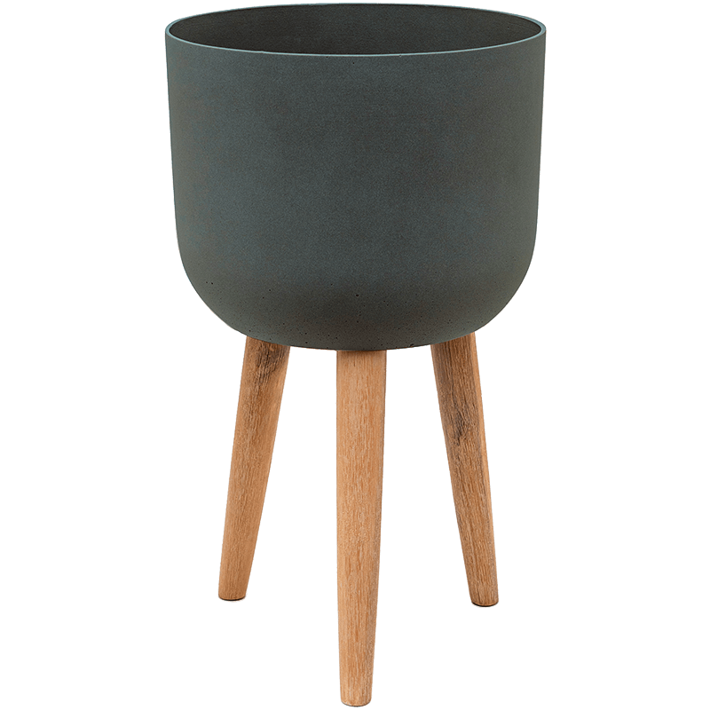 Bac à fleur sur pied vert design