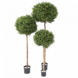 Buis Artificiel "red Day" Tige Boule Uv - 170(h)