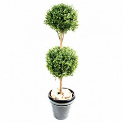 BUIS ARTIFICIEL TIGE DOUBLE BOULE NEW - 170(h)