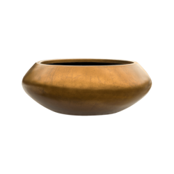 Pot de fleur aspect métallique