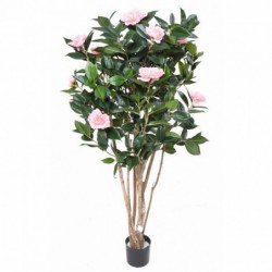 Camelia Artificiel Japonica Double New Rose - 160(h)