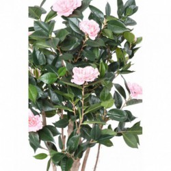Camelia Artificiel Japonica Double New Rose - 160(h)