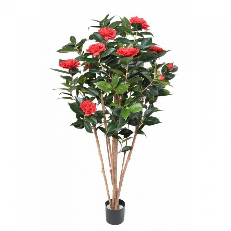 CAMELIA ARTIFICIEL JAPONICA DOUBLE NEW ROUGE