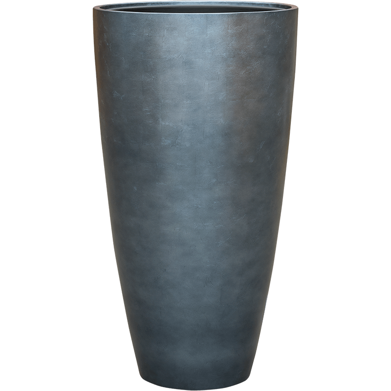 Bac à fleur aspect métal