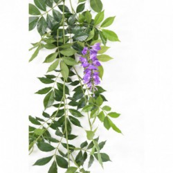 Glycine Artificielle Guirlande New Lavande