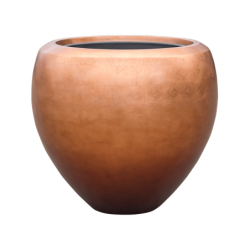 Pot de fleur aspect métal