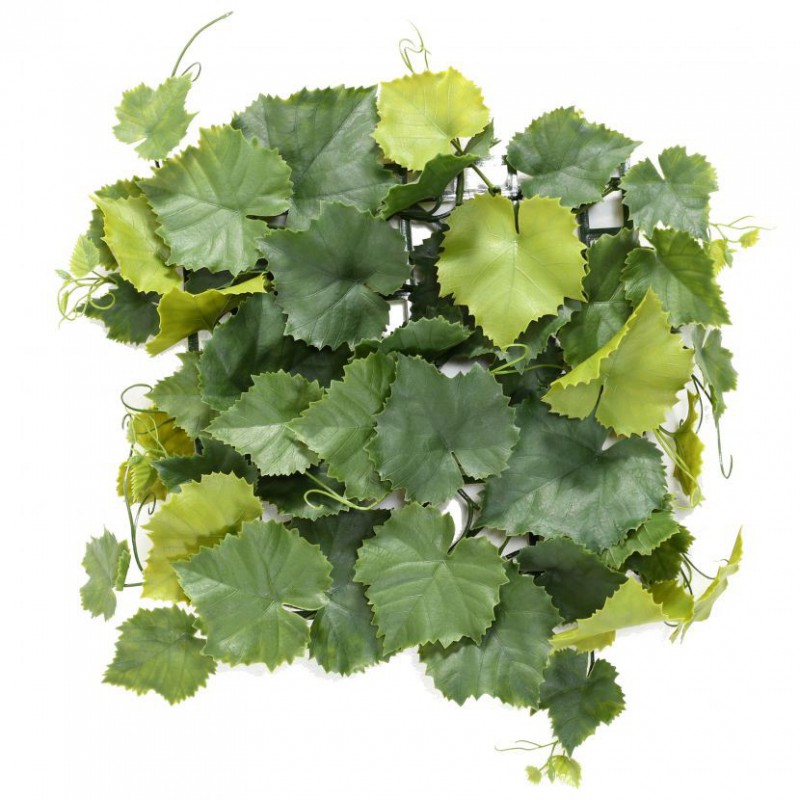 Vigne Artificielle Plaque Plast*45 UV - Plaque végétale murale