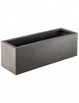 Jardinière en fibre grise