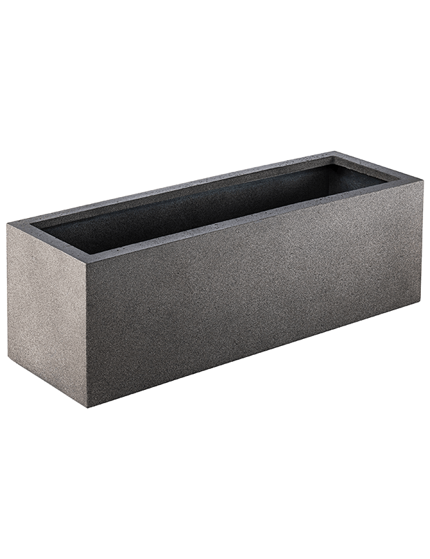 Jardinière en fibre grise