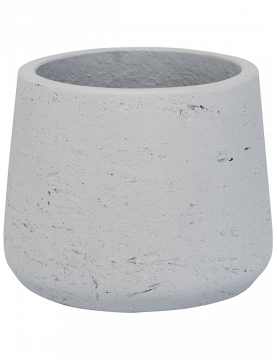 Petit pot de fleur en fibre blanc