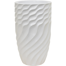 Bac à fleur blanc design graphique