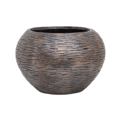 Pot de fleur rond en résine