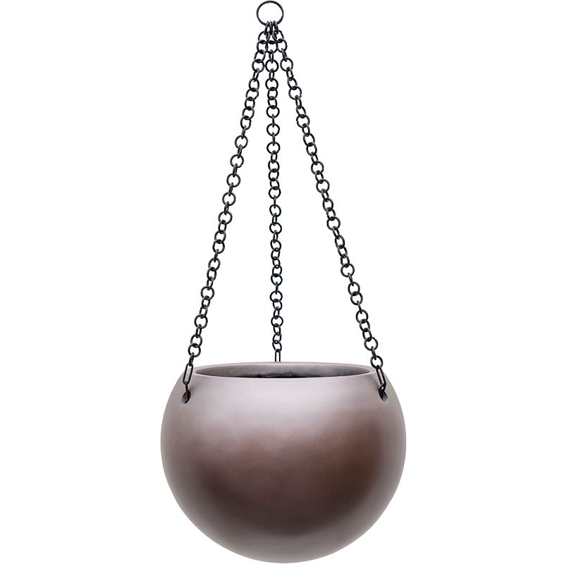 Pot de fleur suspendu rond