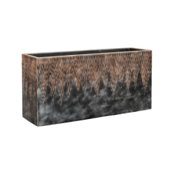 Jardinière aspect métallique