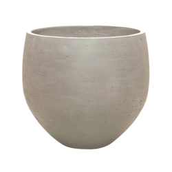 Pot de fleur blanc en fibre