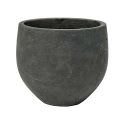 Pot de fleurs en fibre noir