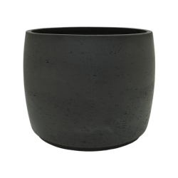 Pot de fleur design noir