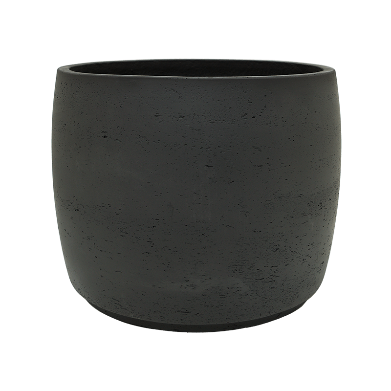 Pot de fleur design noir