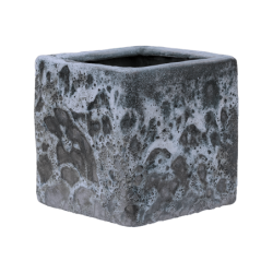 Pot de fleurs céramique carré