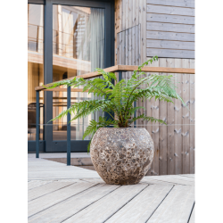 Pot de fleur rond extérieur