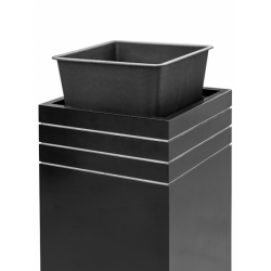 Pot déco avec soucoupe