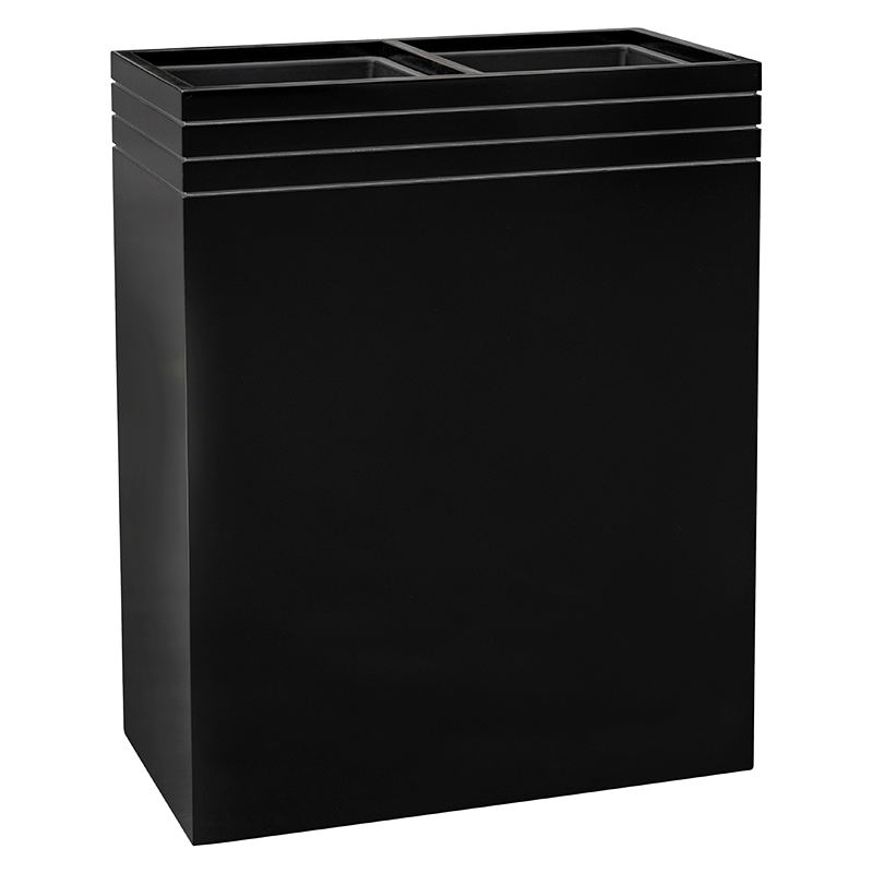 Jardinière haute noire