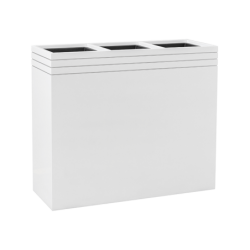 Jardinière blanche plusieurs compartiments