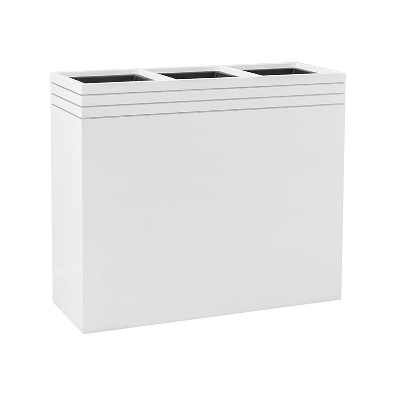 Jardinière blanche plusieurs compartiments