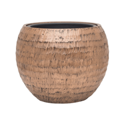 Pot de fleur rond en résine