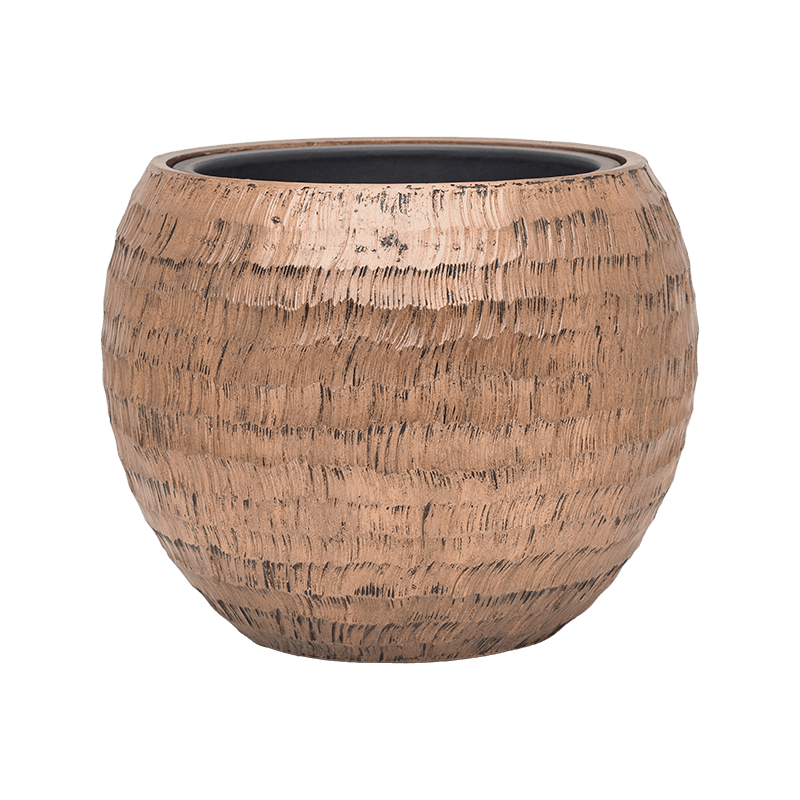 Pot de fleur rond en résine